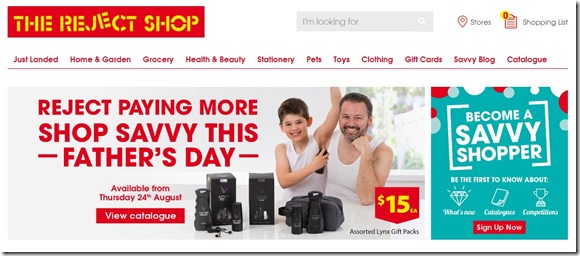 the reject shop online website